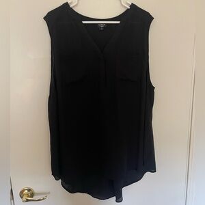 Torrid Black Sleeveless Blouse